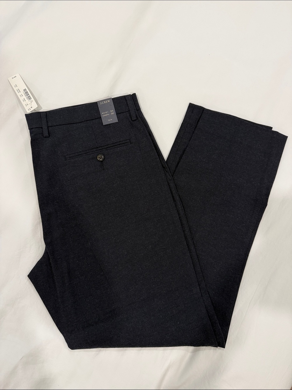 J. Crew Men's Black Dress Trousers